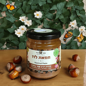 חמאת אגוזי לוז טבעי 200 גר' שקד תבור