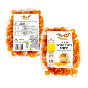 אטריות עדשים כתומות אורגניות