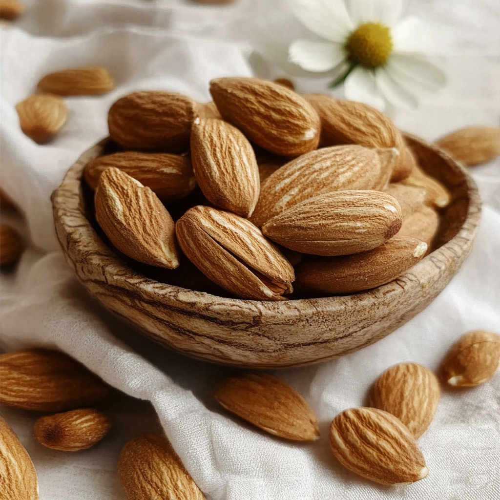 שקד עם קליפה קשה טבעי (250 גר')