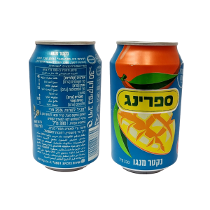 פחית שתיה ספרינג נקטר מנגו 330 מ"ל