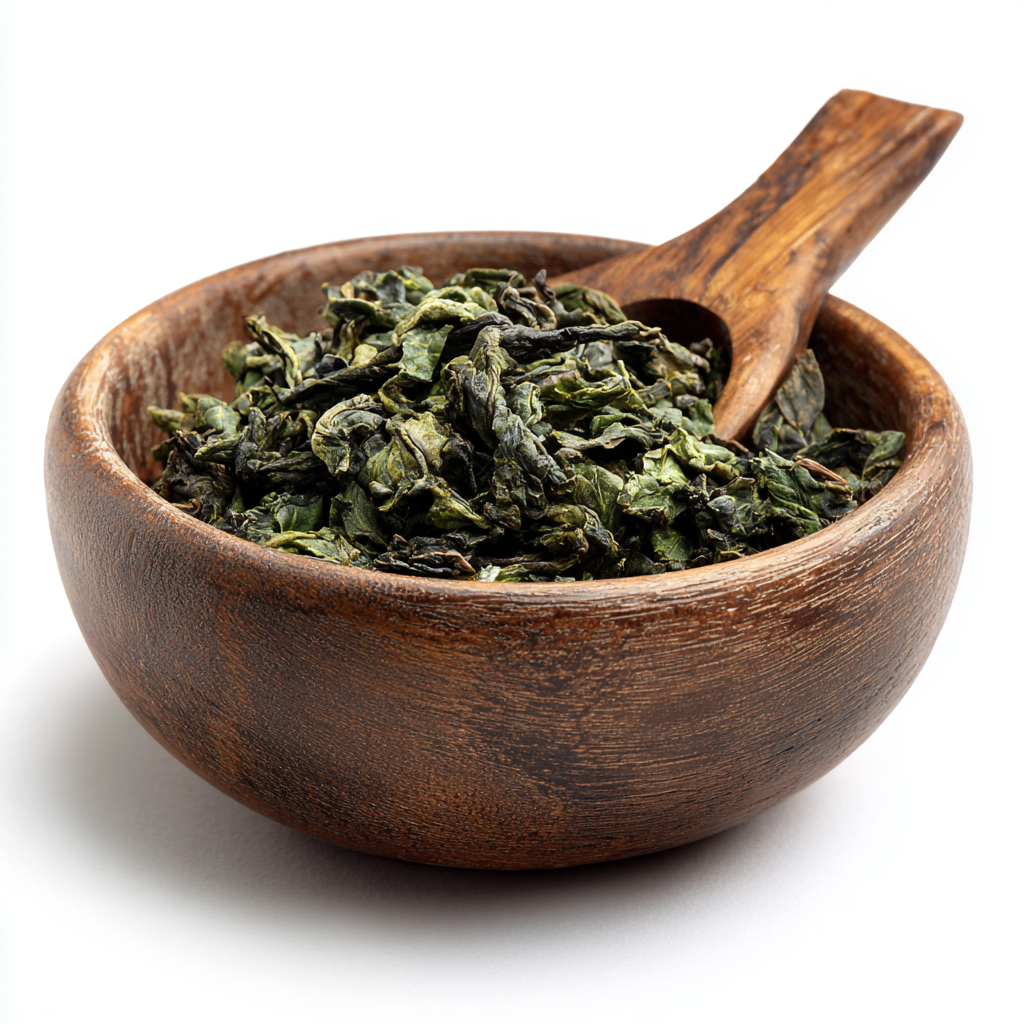 עלי תה ירוק סיני טבעי במשקל, 100 גרם