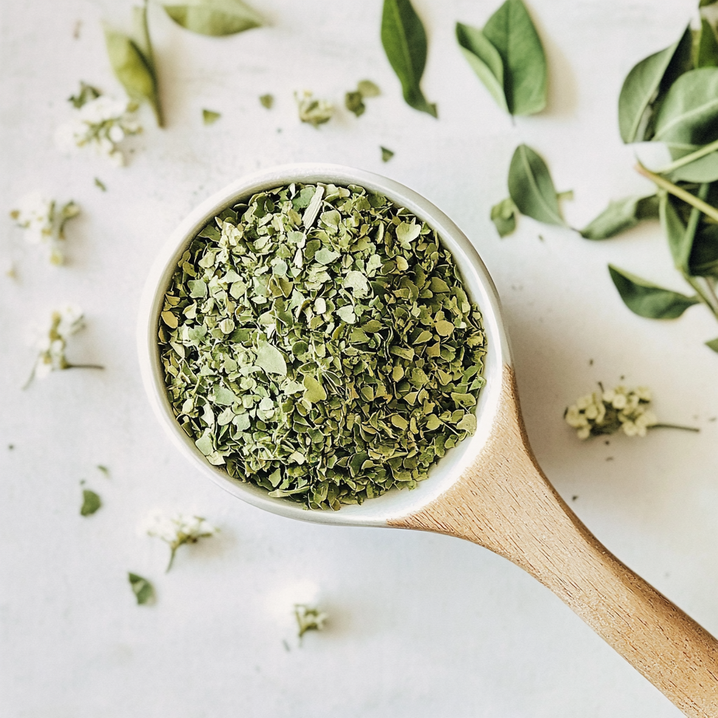 עלי מורינגה מיובשים (100 גרם)