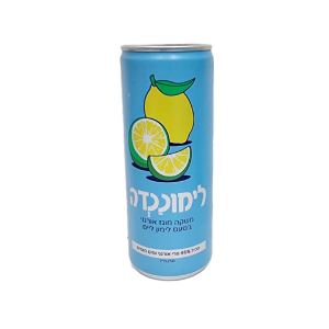 פחית שתיה לימוננדה מוגז לימון ליים אורגני גרופר (250 מ"ל)