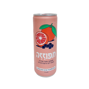 פחית שתיה תפוזזה מוגז תפוז דם ודמדומניות אורגני גרופר (250 מ"ל)