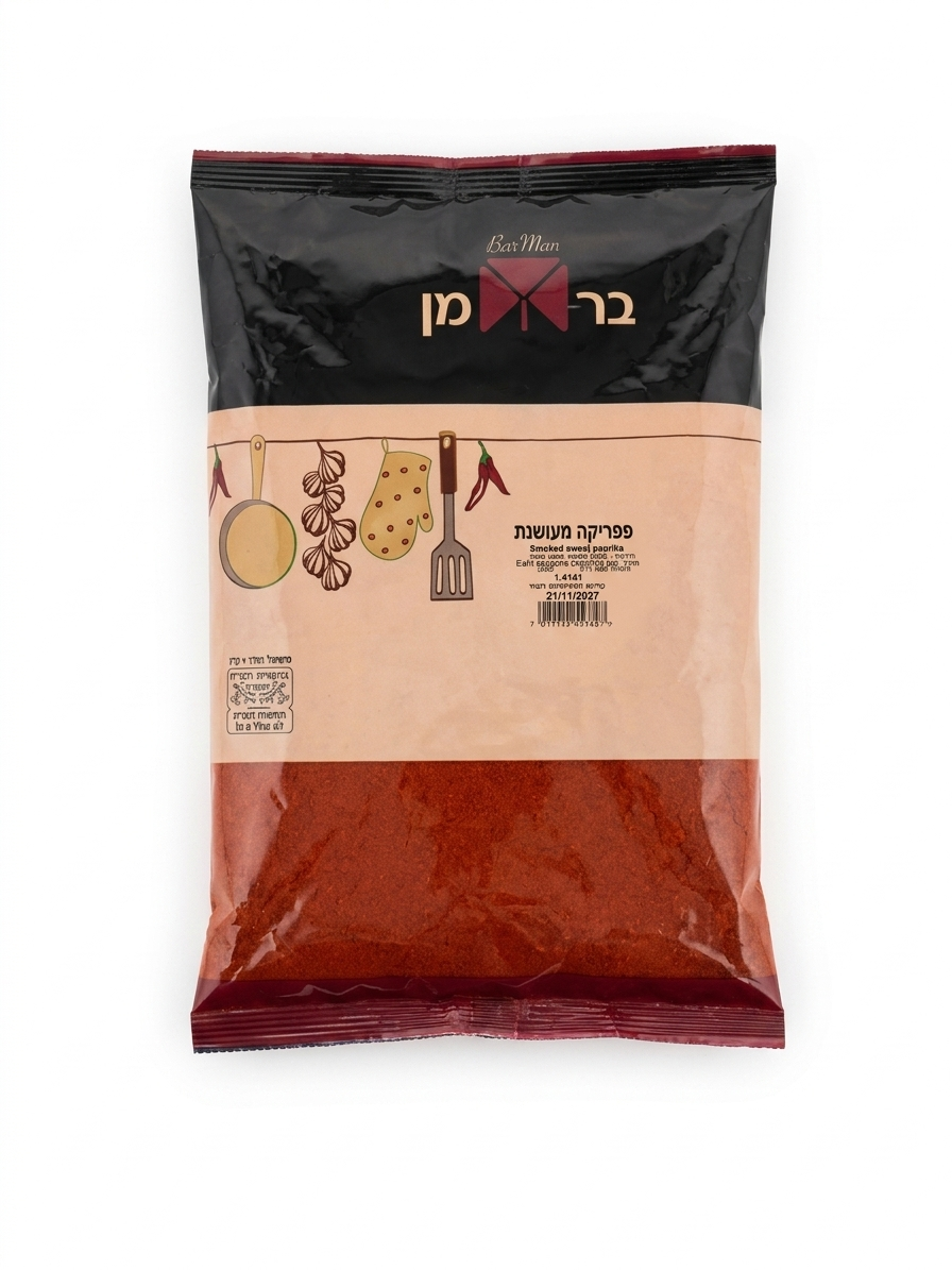 פפריקה מעושנת שקית 1 ק"ג ברמן