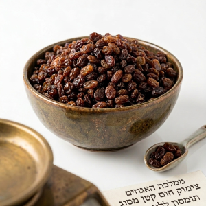 צימוק חום טבעי קטן ללא תוספת סוכר (250 גרם) מסוג טומפסון במשקל