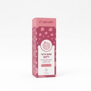 שמן זרעי רימון בכבישה קרה – 30 מ"ל spirulife