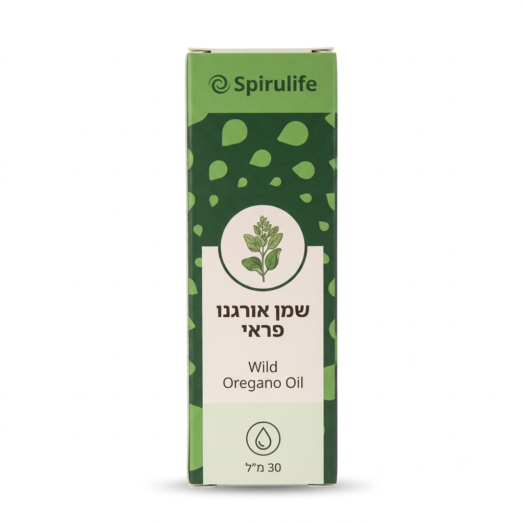שמן אורגנו פראי 30 מ"ל - SPIRULIFE