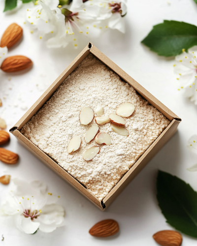 aviv8941_A_cardboard_box_of_almond_flour_on_a_white_background__1d380aca-cf54-4db0-b0d2-475602074a6c