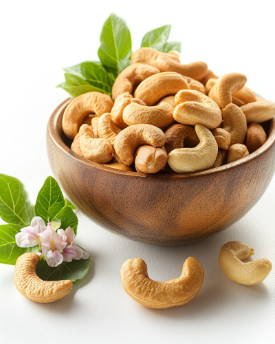 aviv8941_Brown_roasted_cashews_in_a_wooden_bowl_on_a_table_with_ca284a60-24f9-4c92-bc78-4454852ebadc