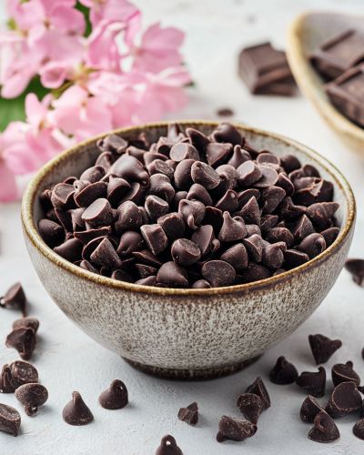 aviv8941_Dark_chocolate_chips_in_a_bowl_on_a_table_and_on_the_t_e2af84f2-8f7b-4570-9ca2-e9db875bfbcb