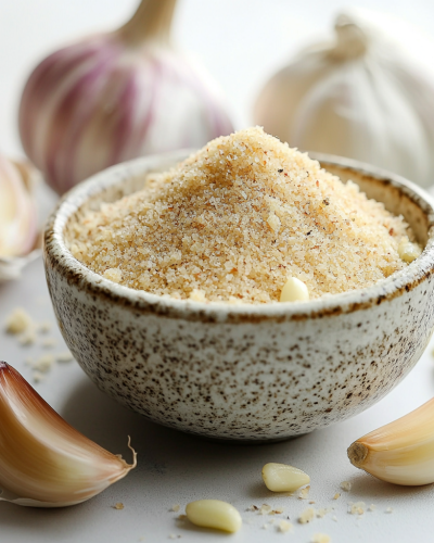 aviv8941_Garlic_seasoning_in_a_bowl_on_a_table_with_garlic_clov_86b7dfc4-24ec-4f80-a841-c4ec06602f62