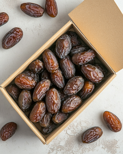 aviv8941_Packaging_of_export_quality_jumbo_dates_in_a_box_on_a__6fd892ab-4d84-4e65-947c-c915c04124e1