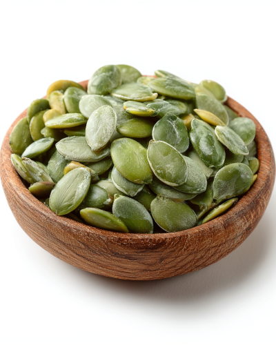 aviv8941_Peeled_green_pumpkin_seeds_in_a_wooden_bowl_on_a_white_953201d0-aa11-4af7-88c9-d283fb8258f9