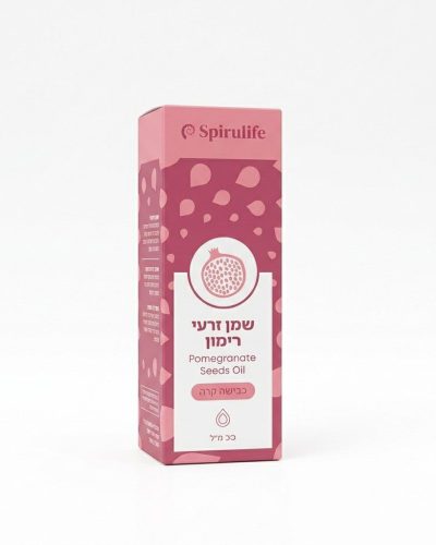 שמן זרעי רימון בכבישה קרה - 30 מ"ל spirulife