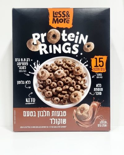 טבעות טיקו חלבון בטעם שוקולדless&more