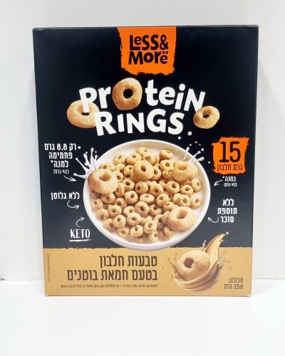 קיטו טבעות טיקו חלבון חמאת בוטנים less&more